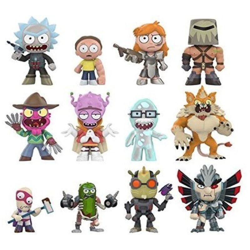 Funko Funko Blind Bag Plush: Rick and Morty - Rick and Morty (one Mystery Figure) Action Figure, Multi Plush Figures