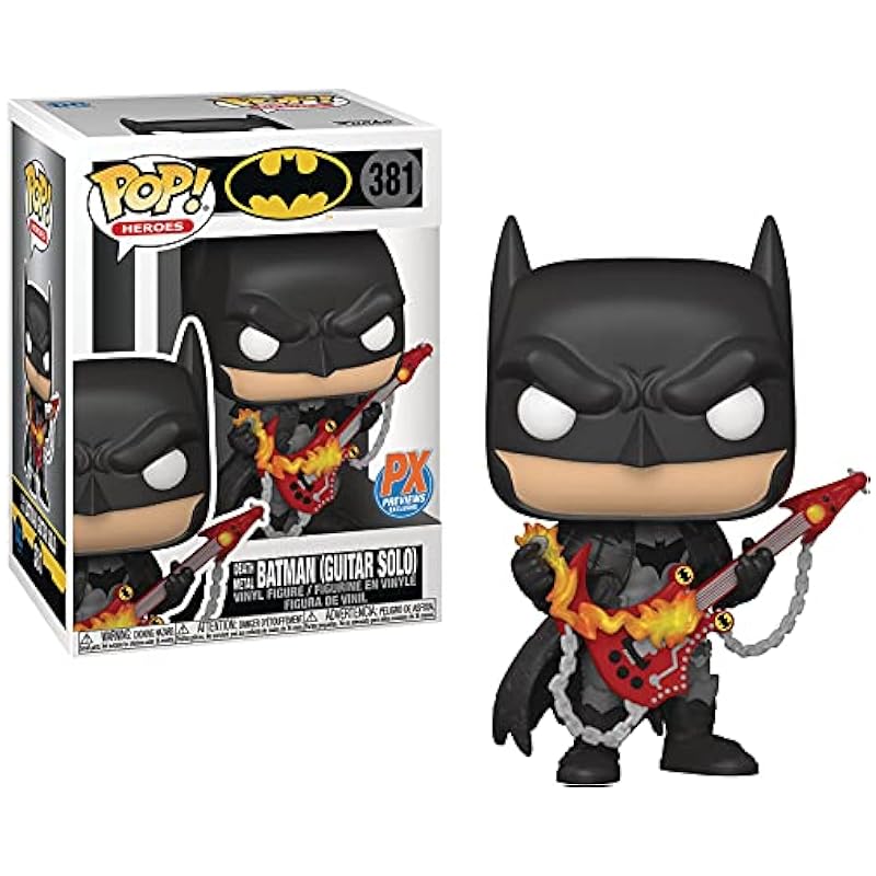Pop! DC Heroes: Death Metal Batman with Guitar Vinyl Figure Funko Action Figures