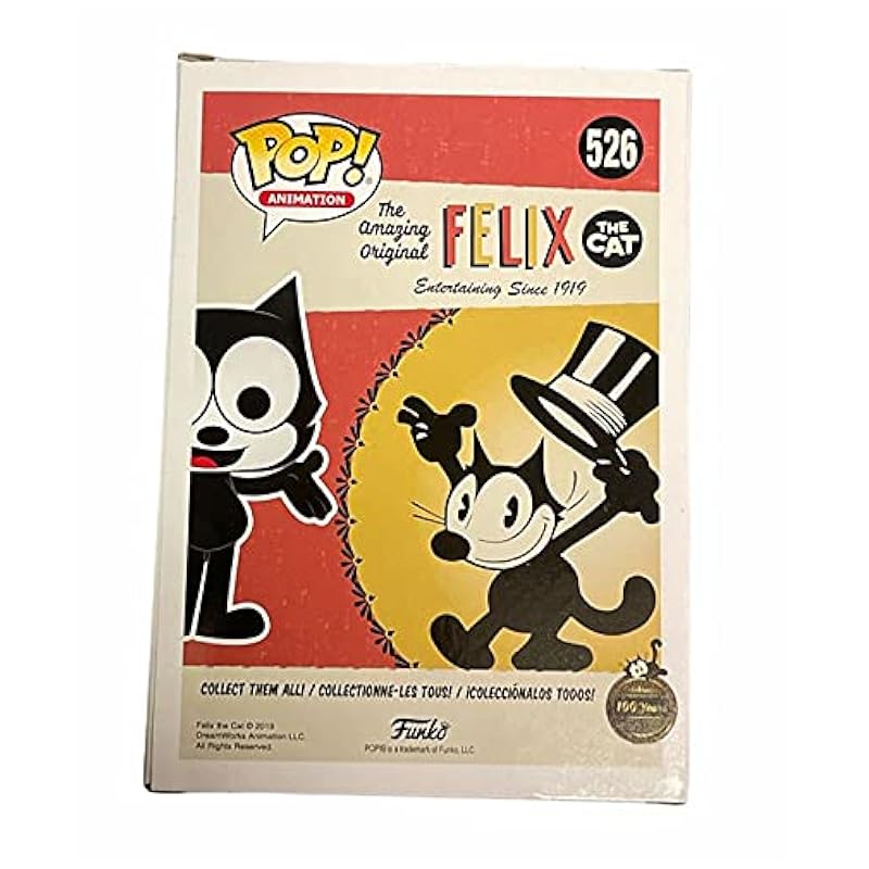 Funko POP! Animation 526 Felix The Cat Exclusive Metallic Silver Vinyl Figure Funko Action Figures