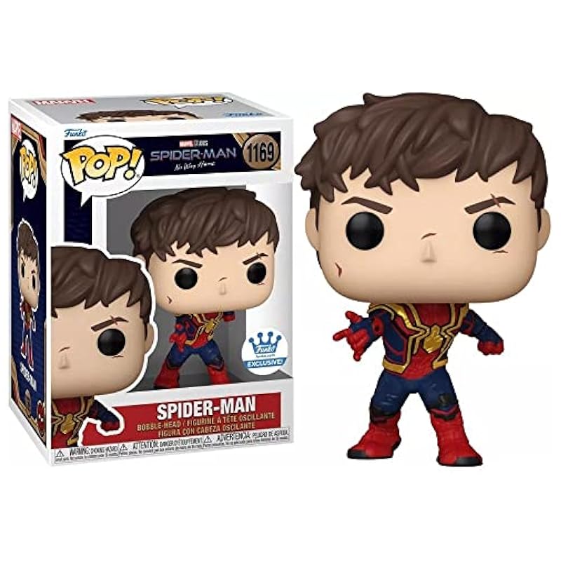 Funko Spider-Man (Unmasked) - Spider-Man: No Way Home Red-blue Funko Bobbleheads