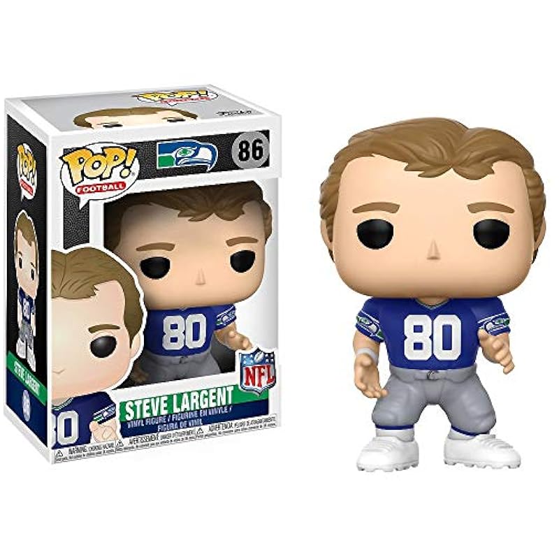 Funko Funko POP NFL: Steve Largent (Seahawks Throwback) Collectible Figure Action Figures & Toy Figurines