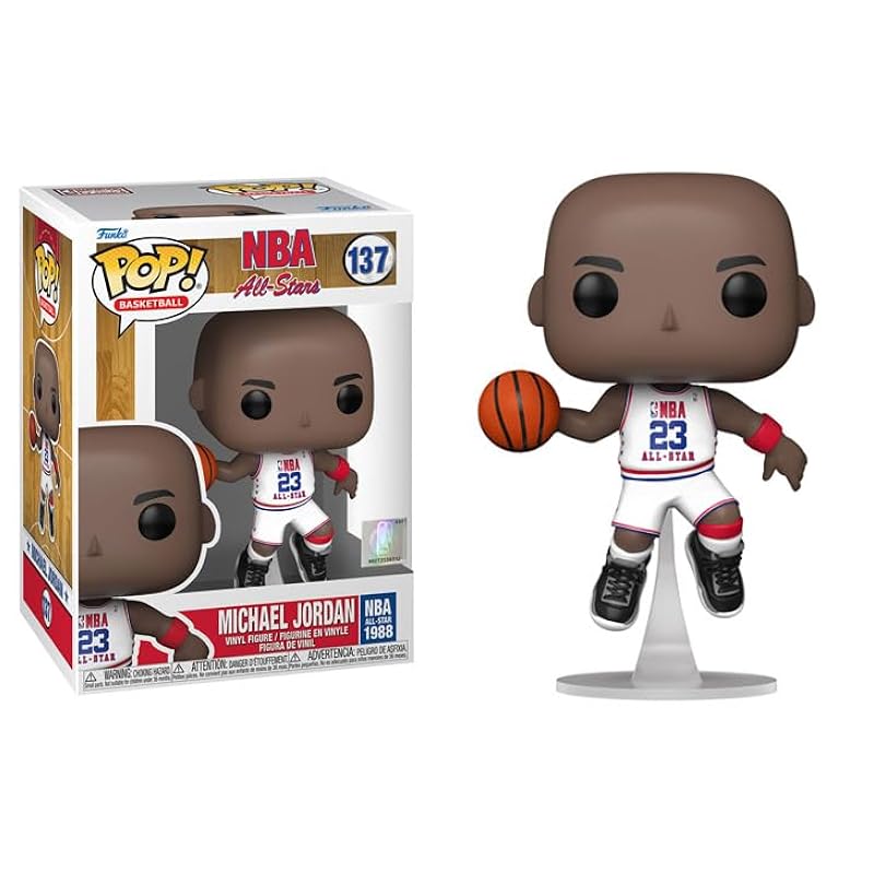 Bobbleheads Funko Funko Michael Jordan 1988 All-Star + Pop Protector: NBA Legends Pop! Basketball Vinyl Figure (Gift Set Bundled with ToyBop Brand Box Protector Collector Case)