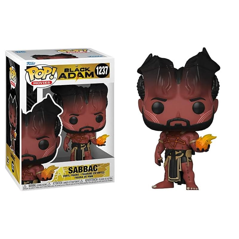 POP DC Heroes: Black Adam - Sabbac Funko Vinyl Figure (Bundled with Compatible Box Protector Case), Multi, 3.75 inches Bobbleheads Funko