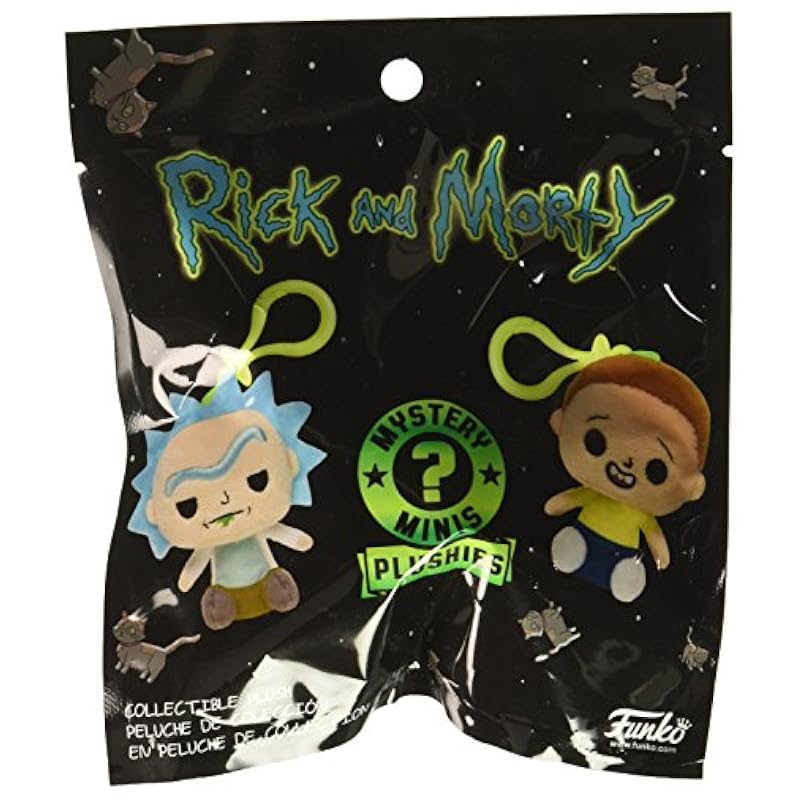 Funko Blind Bag Keychain Plush: Rick and Morty (one Mystery Plush Keychain) Funko Plush Figures