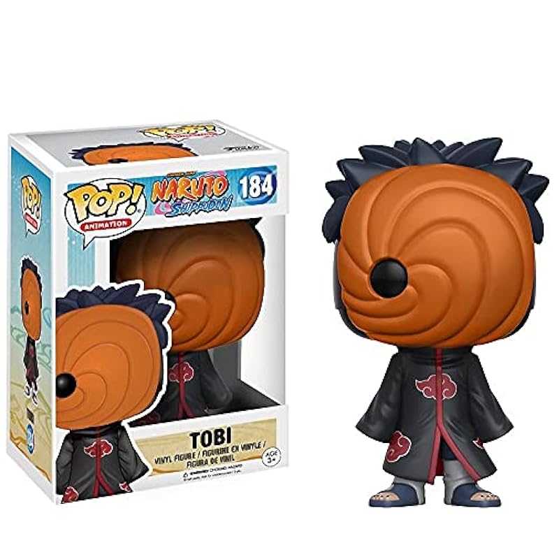 POP Naruto Shippuden - Tobi Funko Pop! Vinyl Figure (Bundled with Compatible Pop Box Protector Case) Multi 3.75 inches Funko Action Figures
