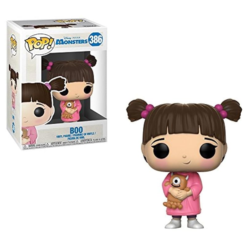 Funko Statues POP Disney Pixar: Monsters Inc. 20th - Boo Funko Vinyl Figure (Bundled with Compatible Box Protector Case), Multied, 3.75 inches