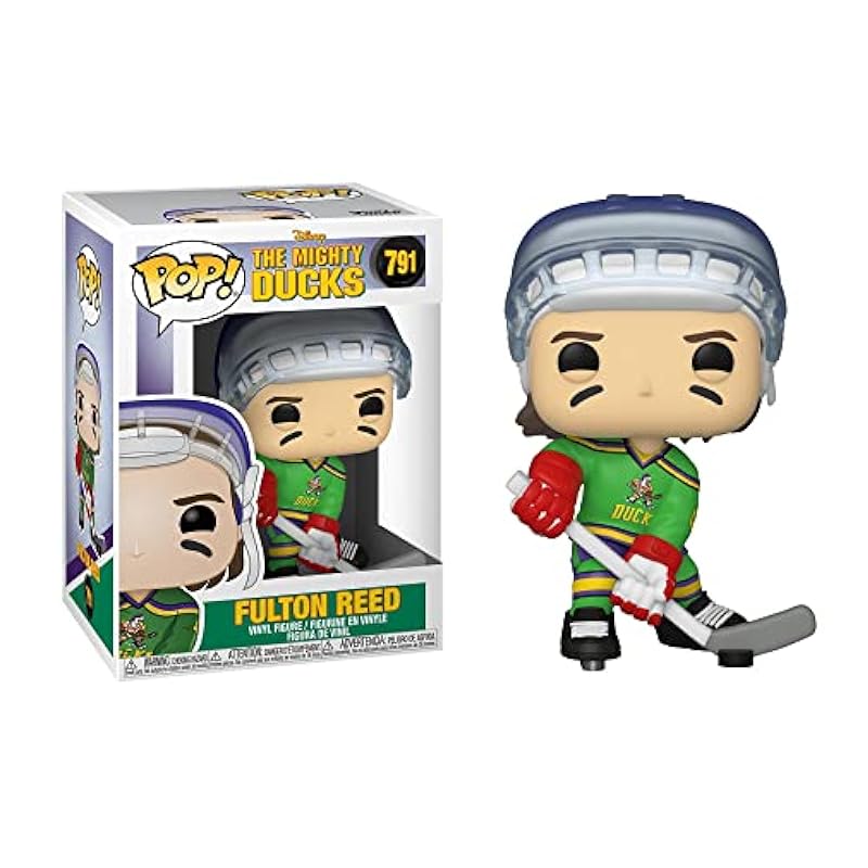 Funko Pop! Disney: Mighty Ducks - Fulton Reed, Multi, (Model: 46786) Toys & Game Room Funko