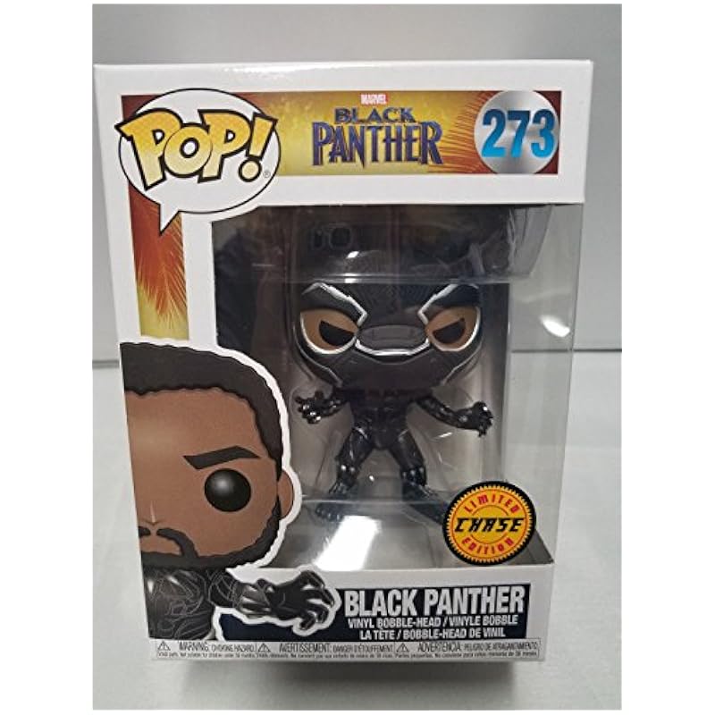 Funko POP! Marvel Black Panther 3.75 Chase Variant Vinyl Figure Statues Funko