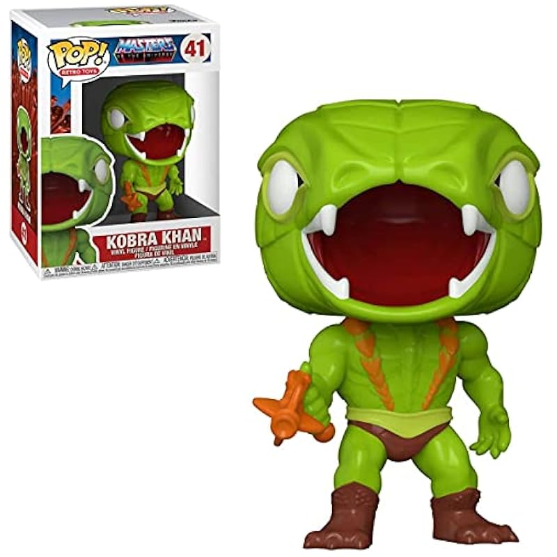 Bobbleheads Funko POP Retro Toys: Masters of The Universe - Kobra Khan Funko Pop! Vinyl Figure (Bundled with Compatible Pop Box Protector Case), Multied, 3.75 inches
