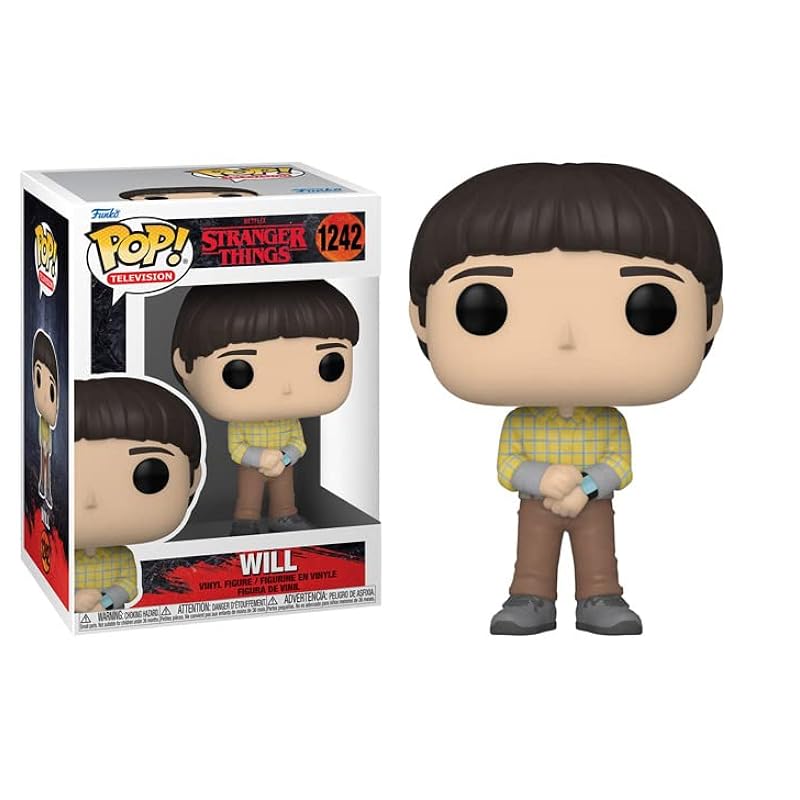 POP [Stranger Things - Will Byers [Season 4] Funko Vinyl Figure (Bundled with Compatible Box Protector Case), Multi, 3.75 inches Bobbleheads Funko