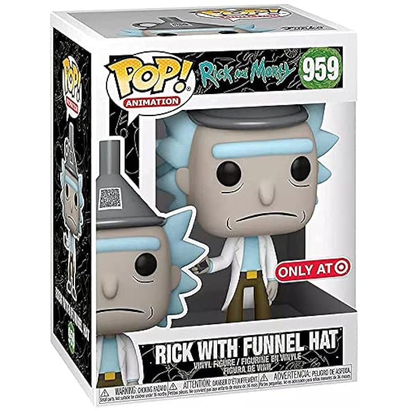 Funko POP! Animation: Rick & Morty - Rick with Funnel Hat (Target Exclusive) Funko Toy Figures & Playsets