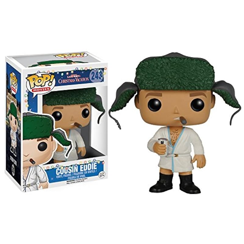 POP Christmas Vacation - Cousin Eddie Funko Vinyl Figure (Bundled with Compatible Box Protector Case), Multied, 3.75 inches Action Figures Funko