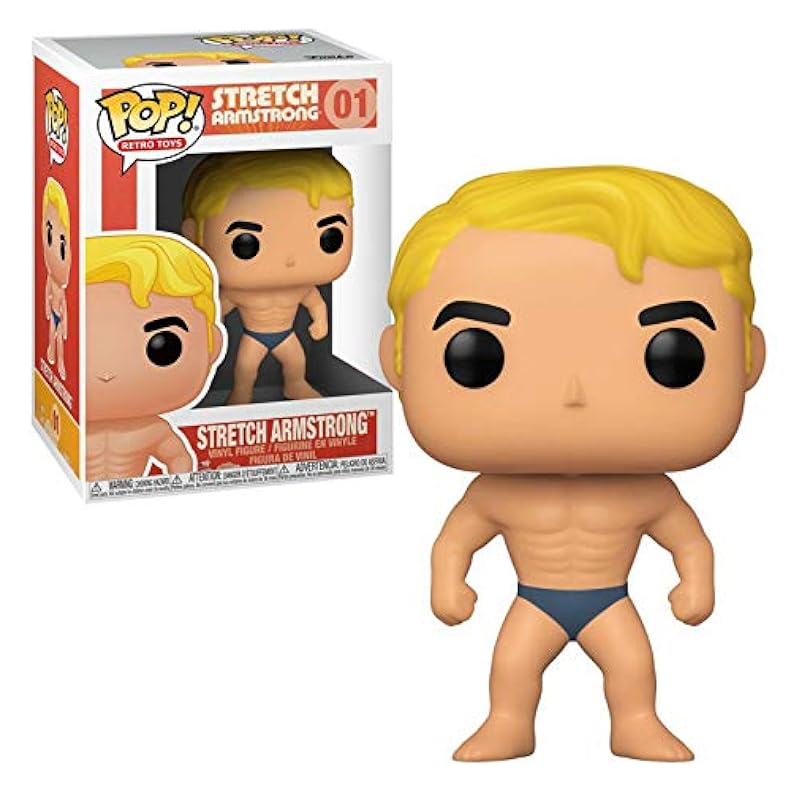Funko Statues Stretch Armstrong Pop #01 Retro Toys Vinyl Figure (Bundled with EcoTek Protector to Protect Display Box)