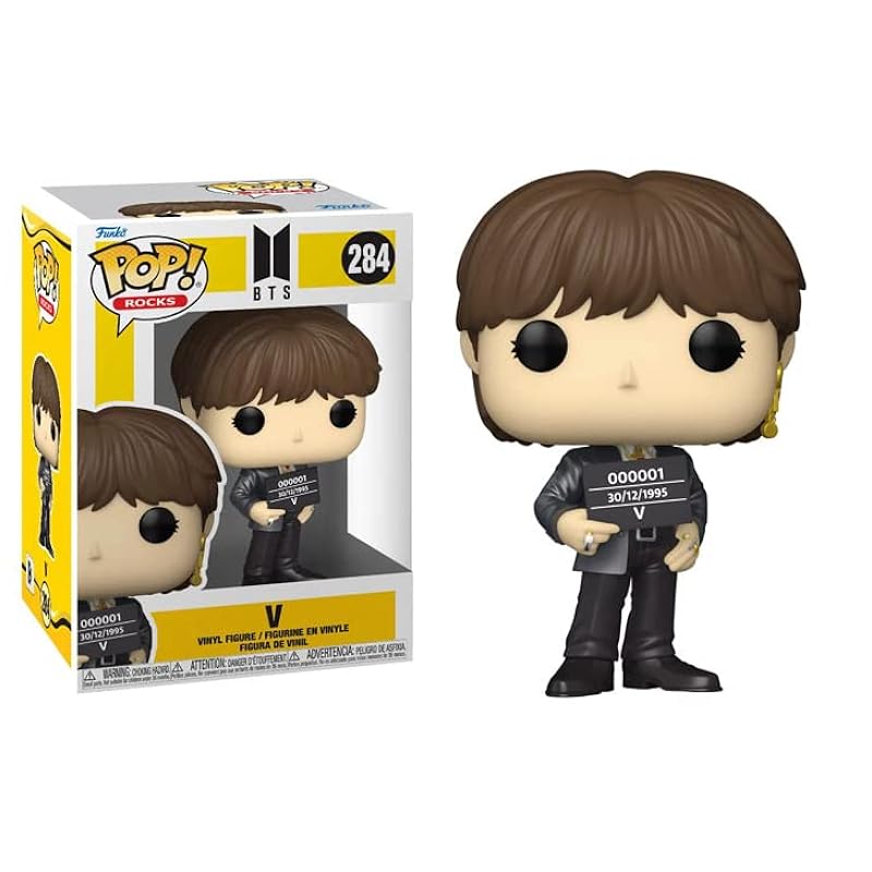 POP Rocks: BTS Butter - V Funko Vinyl Figure (Bundled with Compatible Box Protector Case), Multied, 3.75 inches Funko Action Figures