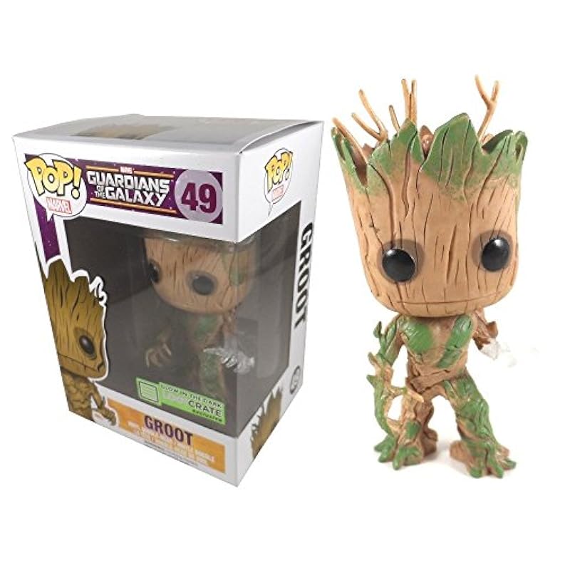 Funko POP! Vinyl Marvel Guardians of the Galaxy Groot Glow In The Dark Exclusive Action Figures Funko