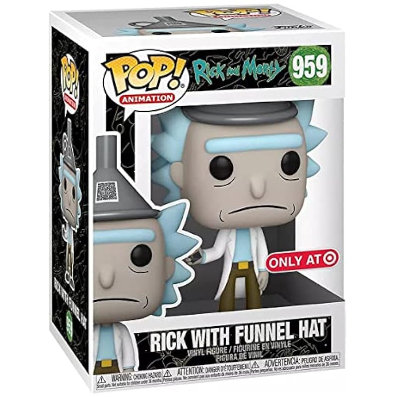 Funko POP! Animation: Rick & Morty - Rick with Funnel Hat (Target Exclusive) Funko Toy Figures & Playsets