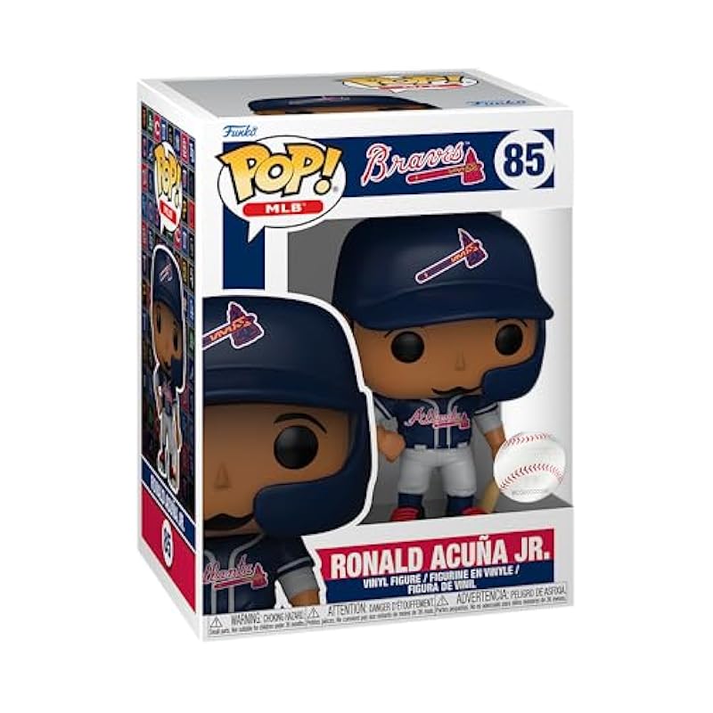 Funko Pop! MLB - Braves, Ronald Acuña Jr. Funko Toys & Game Room