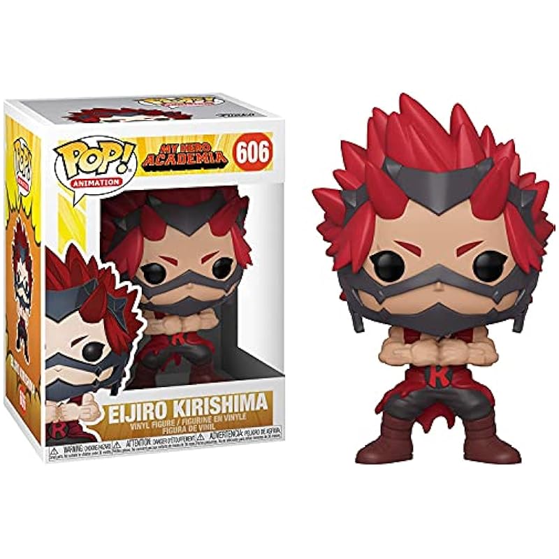 Action Figures Funko Funko POP My Hero Academia - Eijiro Kirishima Pop! Vinyl Figure (Bundled with Compatible Pop Box Protector Case), Multi, 3.75 inches