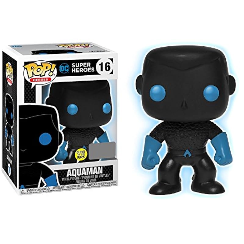 Funko Bobbleheads Justice League Aquaman Silhouette GITD Pop! Figure - EE Excl