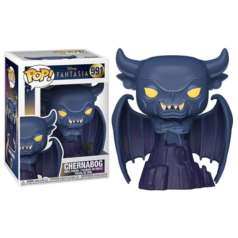 Bobbleheads Funko Funko Fantasia 80th Anniversary + Pop Protector: Disney Pop! Animation Vinyl Figure (Gift Set Bundled with ToyBop Brand Box Protector Case) (Menacing Chernabog Demon on Mountain #991/51940) Menacing C