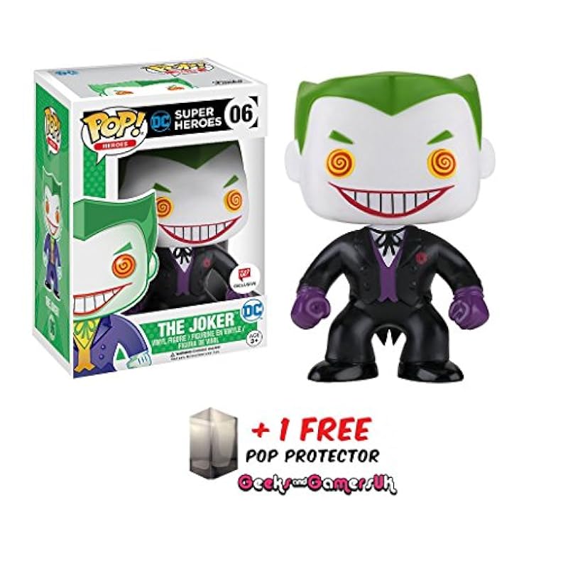 Funko Statues Funko Pop DC Super Heroes Black Suit Joker #06 Walgreens Exclusive