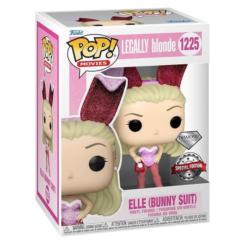 Toy Figures & Playsets Funko Funko POP! Movies: Legally Blonde Elle Woods Bunny Diamond Glitter #1225 Exclusive