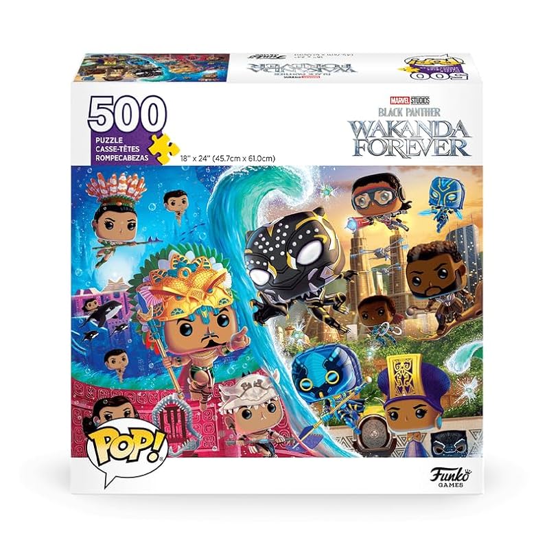 Funko Pop! Black Panther: Wakanda Forever 500 Piece Puzzle Jigsaw Puzzles