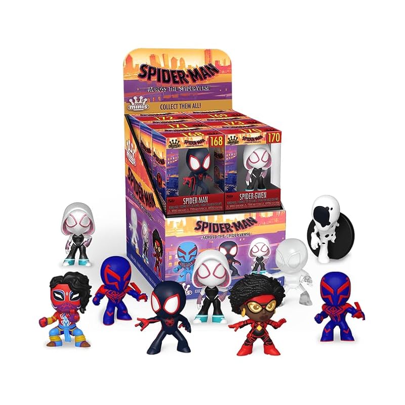 Pop! Mini Vinyl Figures: Marve's Spider-Man Across The Universe (Single Random Figure) Funko Bobbleheads
